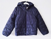 Nowa granatowa przejściowa nieprzemakalna kurtka z kapture H&M 122/128
