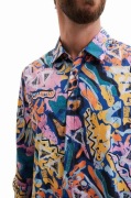 Desigual koszula bawełniana męska regular L