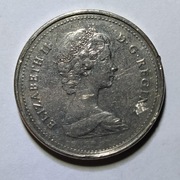 5 cents 1984 bez znaku menniczego Elżbieta II Kanada