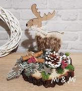 Stroik świąteczny, Boże Narodzenie, Renifer