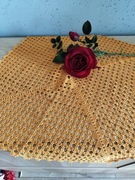 Serwetka serweta szydełkowe rękodzieło obrus 48x48 jednorazowe cacko