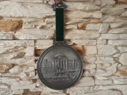 Cynowy sygnowany medalion medal obraz naścienny Wiesbaden Zinn Beckern 95%