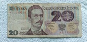 Banknot 20zł 1982r