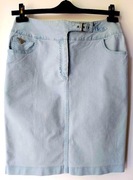 MaxMara Weekend letnia spódnica 36 38 S M jeans błękit bawełna