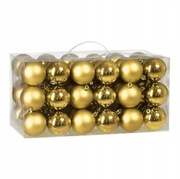 Bombki choinkowe w kolorze złotym 54 sztuki