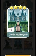 Monopoly go karta Dwór Malfoyów 4* set 12 naklejka