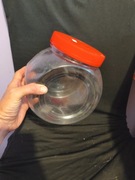 Duży plastikowy słoik pojemnik przechowywanie