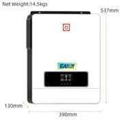 NOWY Falownik Full Hybrydowy ON i OFF GRIG EaSun 10,2 kW 2x MPPT 1Faza 230V