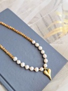 Naszyjnik z pereł szkla diamentowego 