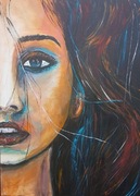 Ambrożuk obraz na płótnie kobieta 80x60 abstrakcja