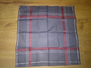 Chusteczka bawełniana do nosa męska naszywka 35 x 38cm szara nowa