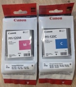 Tusze Canon PFI-120C (czerwony i niebieski) cena za 2szt.