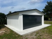 Garaż z płyty warstwowej garaż modułowy ocieplany bez pozwolenia