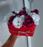 Flower Box Serce Róże