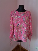 Różowa bluzka M/38 Reserved kwiaty 