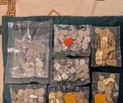 Zestaw:1 zł,50,20,10,5,2,1 gr. 2008 rok, nie otwierane woreczki bankowe