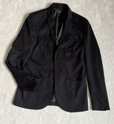 Zara czarna marynarka wygodna M jesień