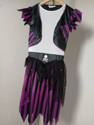 Sukienka przebranie dla dziewczynki czarownica wiedźma r.164