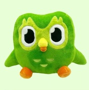 Pluszak Duolingo Zabawka Zielona Sowa