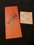 bilet do teatru PRL stara ulotka program broszura teatr osterwy nr 674