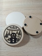 Unikalna Drewniana podkładka pod kubki filiżanki szklanki