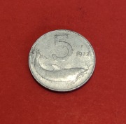 Moneta 5 lirów 1973, Włochy