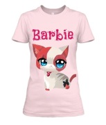 T-shirt koszulka Hi Barbie Kot PREMIUM 110-164
