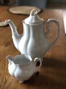 Ćmielów Zestaw dzbanków i filiżanek do kawy/herbaty i mleka