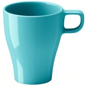 IKEA FARGRIK Kubek, turkusowy, 25 cl