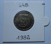5 zł z 1982 roku  piękna moneta nr. 648