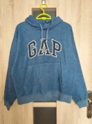 557. Niebieska bluza z kapturem polar GAP rozmiar XS