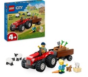 LEGO City 60461 Czerwony traktor z przyczepą i owcami