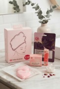 Zestaw SPA w Domu!Turban do włosów,Gąbeczki,Maseczka ,Olejek do ust