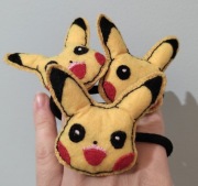 "Pikachu" Pokemon, gumka do włosów ręcznie robione 