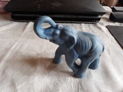 Figurka słoń niebieski średni