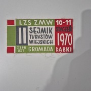 Dąbki 1970 r sejmik turystow wiejskich 