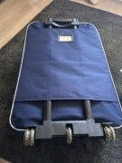 Duża Walizka Podróżna RGL | Miękka, Wytrzymała, 3 Kółka | Granatowa