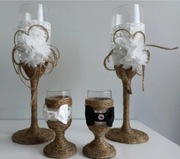 Komplet kieliszków dla Pary Młodej