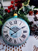 Bombka medaliony zegary 10cm wyprzedaż 