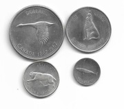 Kanada rok 1967 1 Dolar + 50 + 25 + 10 cent