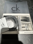 Pasek skórzany 2-PACK Calvin Klein- Prezent