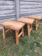 Ryczka / stołek z litego dębu