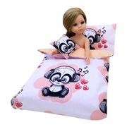 Komplet 6 części Pościel Misie + wkład Dla lalek typu Paola Reina Barbie