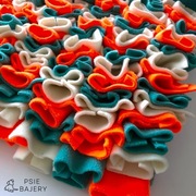 Mata węchowa dla psa 40x40 cm - neon