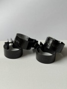 Obejmy do rynny PVC Galeco FI 50 mm czarne – 4 szt. + GRATIS 3 haki