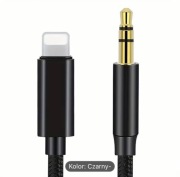 Kabel Audio Lightning AUX 3.5mm czarny
