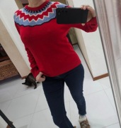 Marie Lund _ sweterek 80 % merino M 