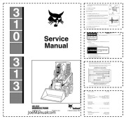 Bobcat 310 313 Skid Steer Loader Service Manual Instrukcja serwisowa 