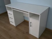 Biurko prostokątny Mobene Modern 120 x 50 x 73 cm biały