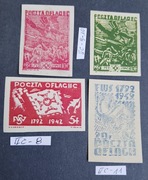 1942 OBÓZ II C WOLDENBERG -  Fi 8**, Fi (9-11)(*). 